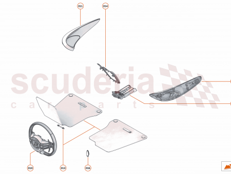 Photo of COMPLETE SPEAKER MOUNTING UPPER LH CARBON…