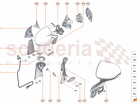 Photo of MIRROR GLASS ASSEMBLY CONVEX LH…