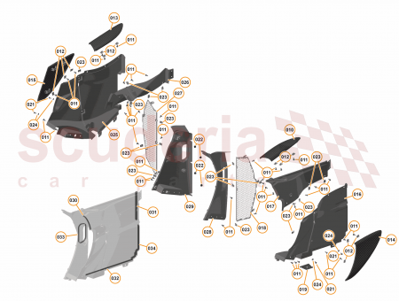 Photo of ASSY PNL BODYSIDE RAD INLET UPPER LH BLACK…