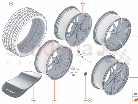 Photo of WHEEL FORGED SUPER LIGHTWEIGHT 20X11 0J REAR LEFT…