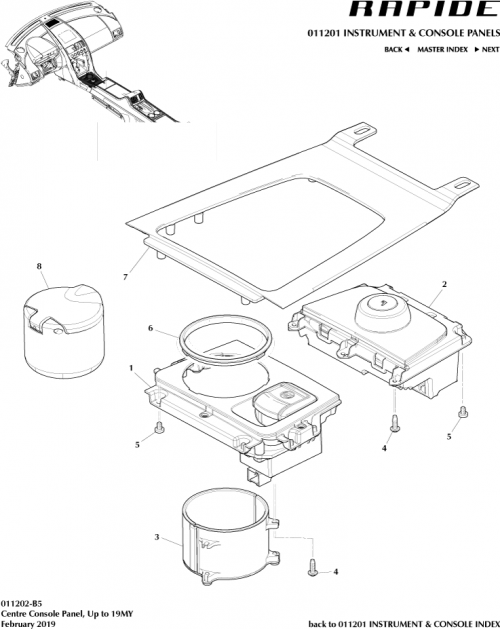 Part Diagram for Aston Martin GD43-64342-BA
