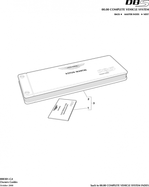 Part Diagram for Aston Martin 9D33-19G219-BA