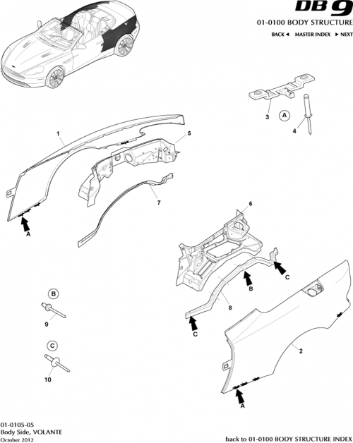 Part Diagram for Aston Martin AD33-L41033-AD