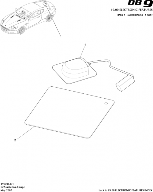 Part Diagram for Aston Martin 4G43-10E921-BB
