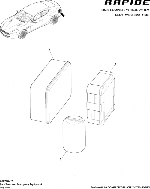 Part Diagram for Aston Martin AD43-19L523-AA