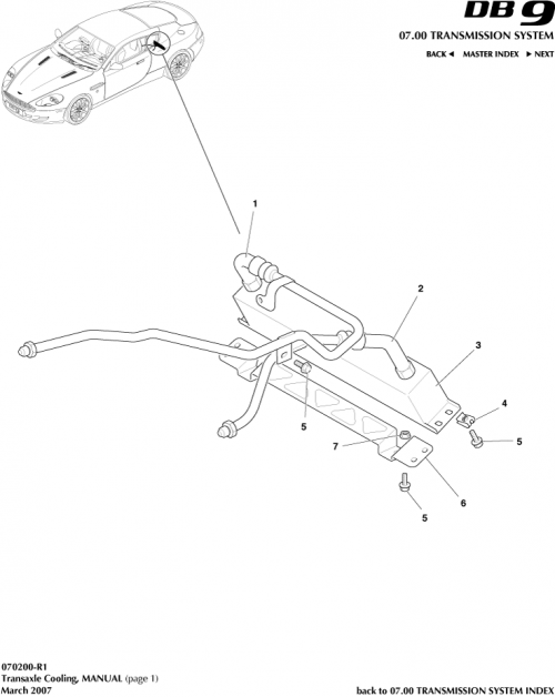 Part Diagram for Aston Martin KY9Y-717B19-AA