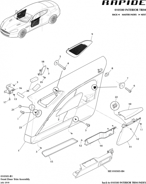 Part Diagram for Aston Martin SY9Y-2A080-AB