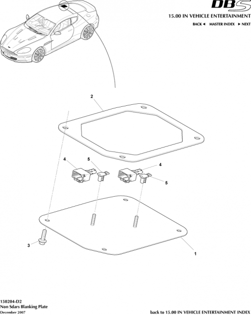 Part Diagram for Aston Martin 8D33-18K876-BA