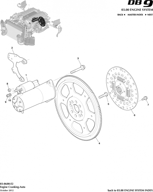 Part Diagram for Aston Martin 8G43-11000-AA