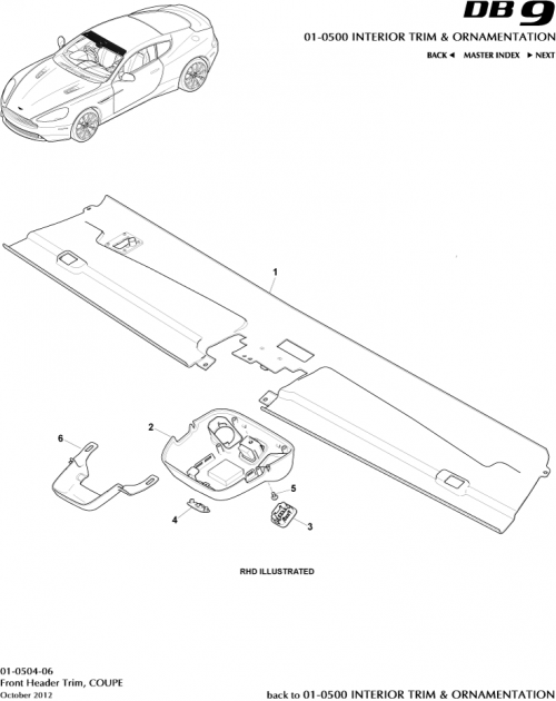 Part Diagram for Aston Martin AD33-13E714-AA