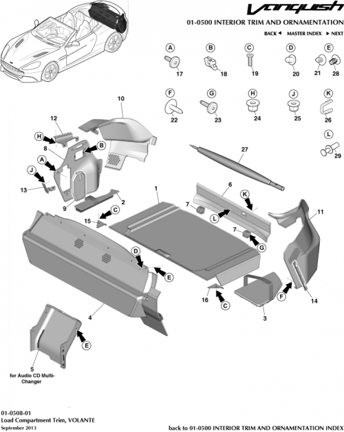 Part Diagram for Aston Martin ED33-454B04-ACW