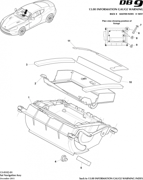 Part Diagram for Aston Martin DD33-80B225-AA