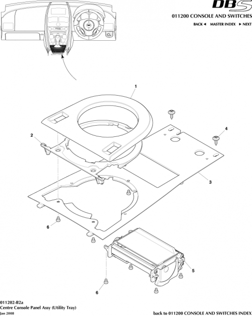 Part Diagram for Aston Martin 703176