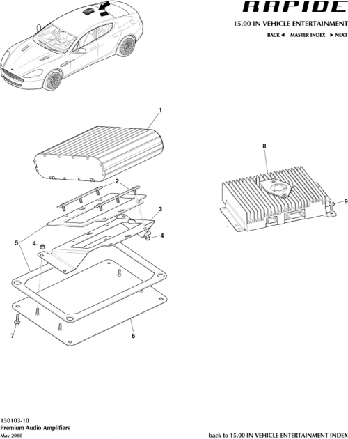 Part Diagram for Aston Martin SY9Y-F21411-AA