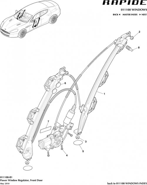 Part Diagram for Aston Martin AD43-F23200-AB