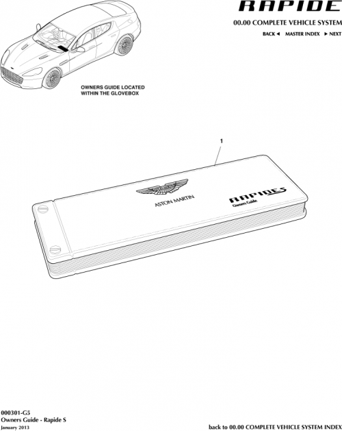 Part Diagram for Aston Martin GD43-120609-HA
