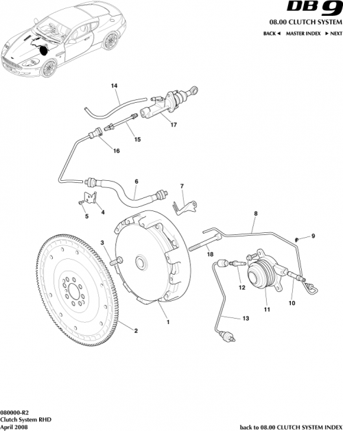 Part Diagram for Aston Martin 700891