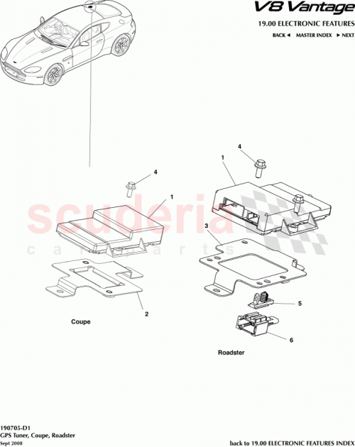 Part Diagram for Aston Martin 6G33-10E887-AB