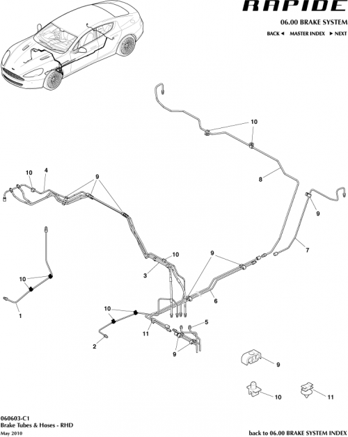 Part Diagram for Aston Martin AD43-2M022-BB