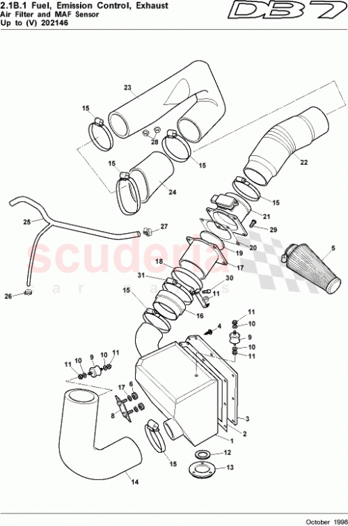Part Diagram for Aston Martin 697119