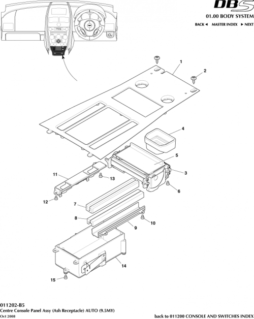 Part Diagram for Aston Martin SY9Y-10054-AA