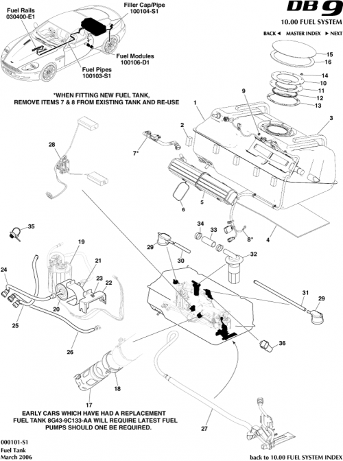 Part Diagram for Aston Martin 700142