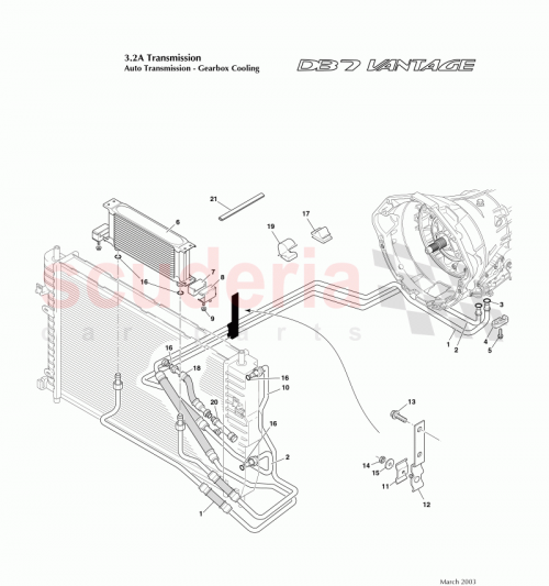 Part Diagram for Aston Martin 32-122324-AC