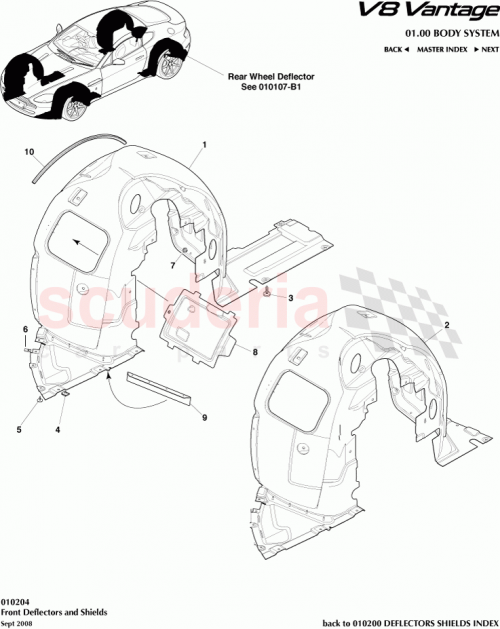 Part Diagram for Aston Martin 6G33-16F118-AA