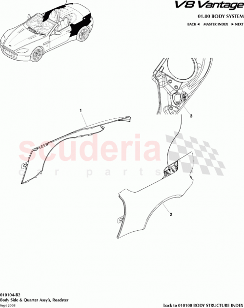 Part Diagram for Aston Martin 6G33-L82844-AB