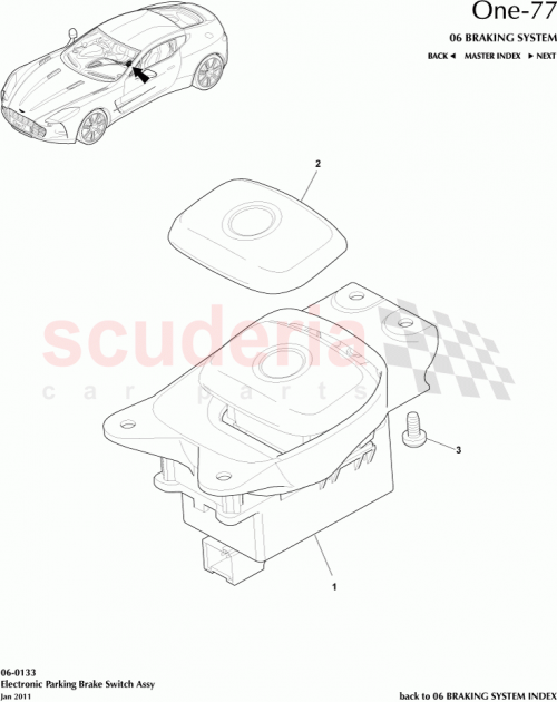 Part Diagram for Aston Martin 12023-14-6636-CA