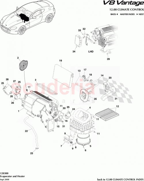 Part Diagram for Aston Martin 4G43N014120AA