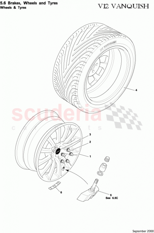 Part Diagram for Aston Martin 1R12-36-10303