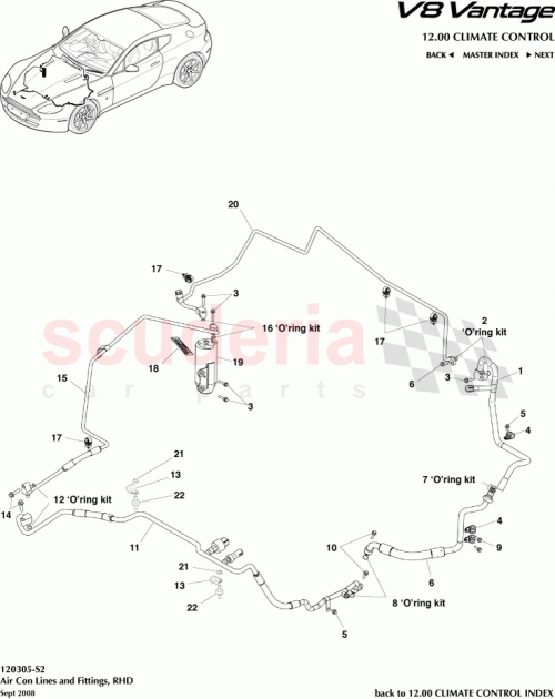 Part Diagram for Aston Martin HG33-19835-CA