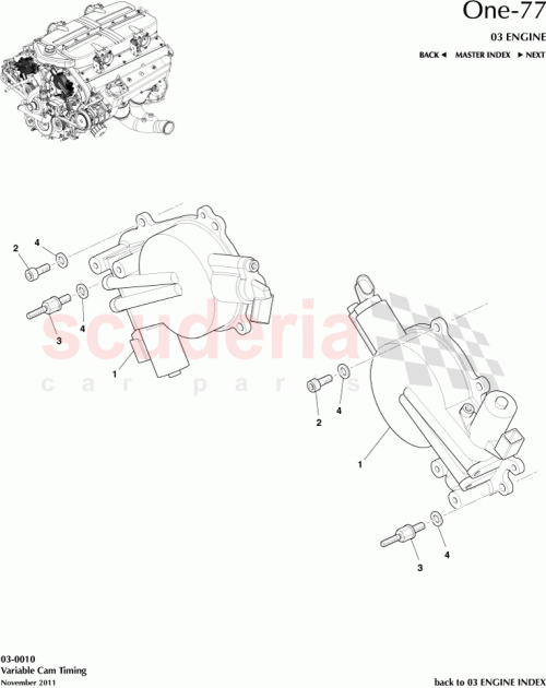 Part Diagram for Aston Martin AY93-8755-AA
