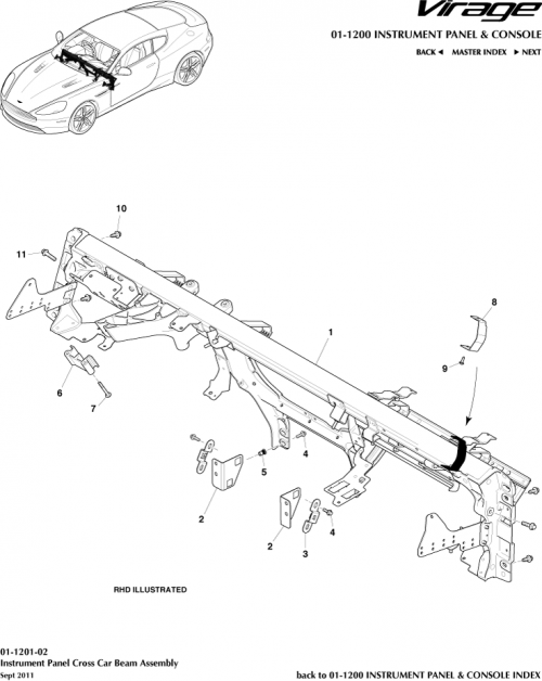 Part Diagram for Aston Martin 8G43-044B51-AF