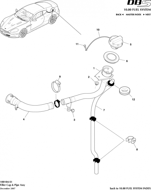 Part Diagram for Aston Martin 4G43-9034-AE