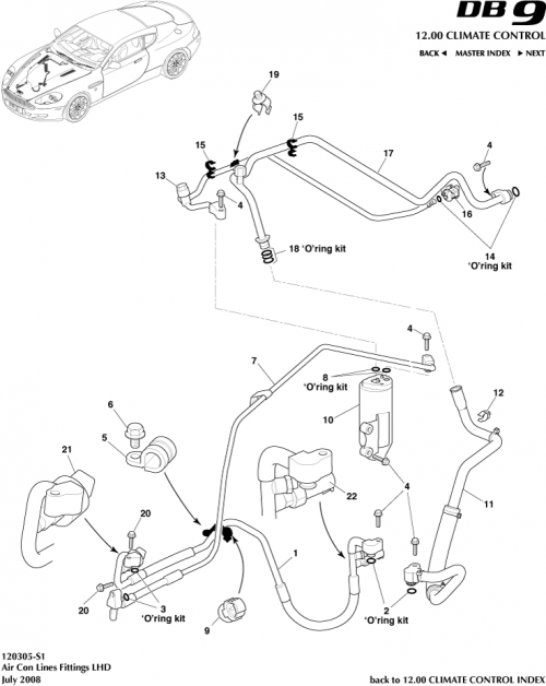 Part Diagram for Aston Martin 6F93-19D594-AA