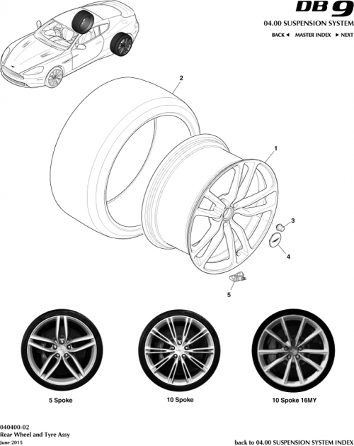 Part Diagram for Aston Martin GG43-9965G-JA