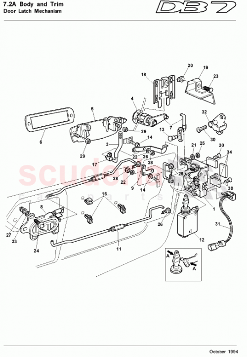 Part Diagram for Aston Martin 65-82278