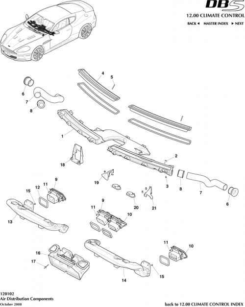 Part Diagram for Aston Martin 4G43-046B31-BA