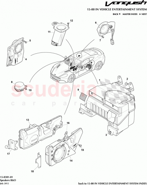 Part Diagram for Aston Martin CD33-6696Y-AA