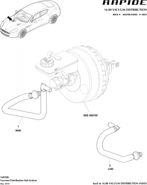 Part Diagram for Aston Martin DG43-J1403-AA