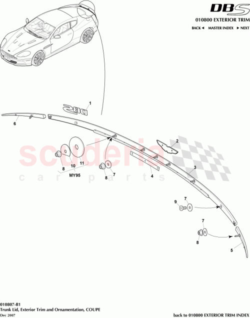 Part Diagram for Aston Martin 8D33-13556-AE