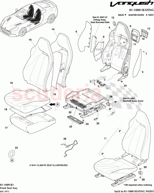 Part Diagram for Aston Martin CD33-64572-ABW