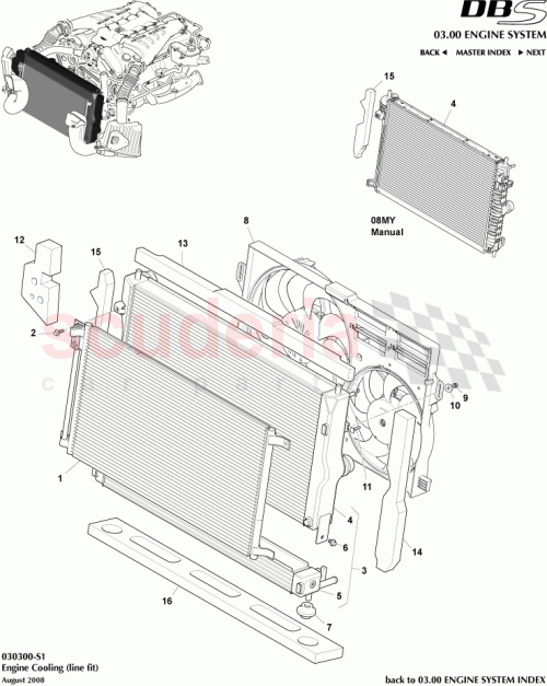 Part Diagram for Aston Martin CG43-8N301-AA