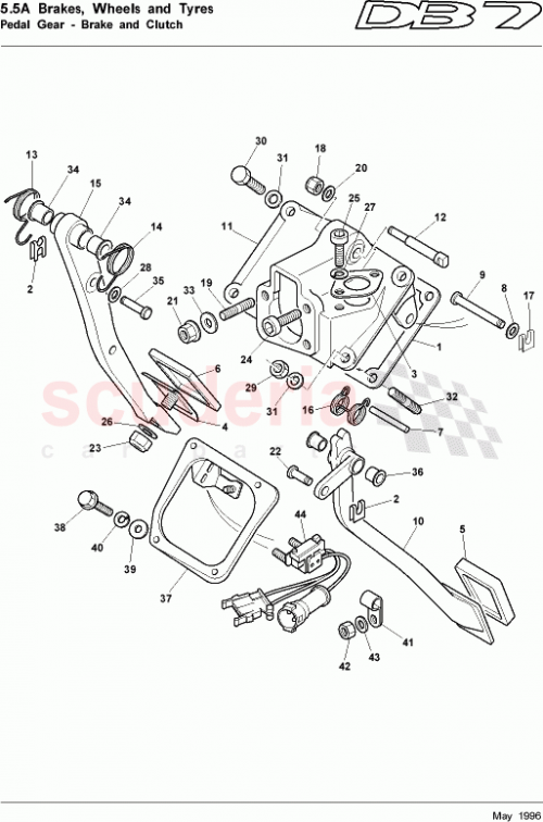 Part Diagram for Aston Martin 29-84103