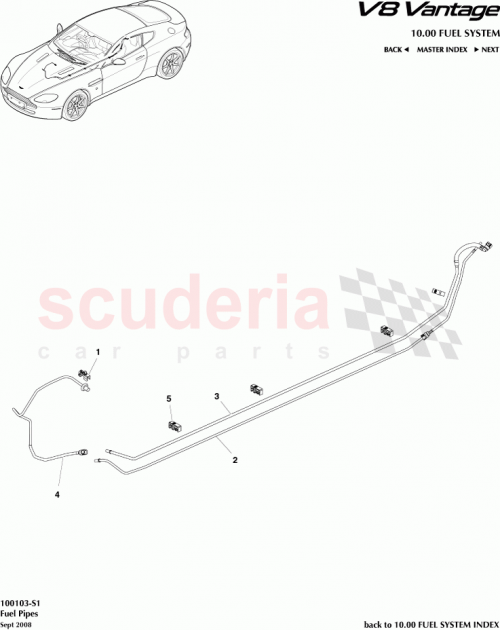 Part Diagram for Aston Martin 6G33-9S284-AD