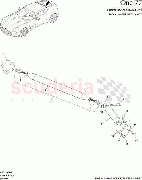 Part Diagram for Aston Martin 12023-09-6070-AA