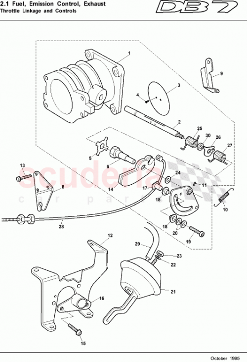 Part Diagram for Aston Martin 697340