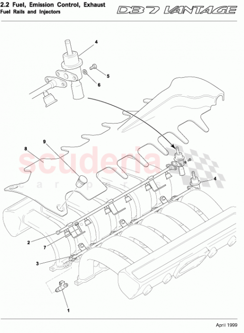 Part Diagram for Aston Martin 08-85173